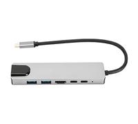 Hub USB tipo C, 6 puertos de extensión alta calidad Hub estación de acoplamiento para escritorio juegos de viaje y casa