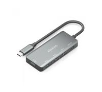 HUB AISENS USB 3.1 USB-C 1XPD 100W 1XUSB-C 3.0 3XUSB-A 2.0 GRIS 15CM