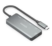 Hub USB Tipo-C Aisens A109-0946/ 2xUSB/ 2xUSB Tipo-C/ 1xUSB Tipo-C PD/ Gris