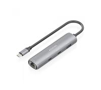 Hub usb tipo-c aisens asuc-4p040-gr/ 2xusb tipo-c/ 1xusb/ 1xrj45/ gris