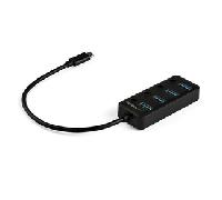 Startech Usb C/a 4 Port Individual On/off Switches Hub One Size Black
