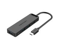 Hub usb tipo-c vention tgkbb/ 4xusb/ 1xmicrousb pd/ 15cm