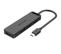 Hub USB Tipo-C Vention TGKBB/ 4xUSB/ 1xMicroUSB PD