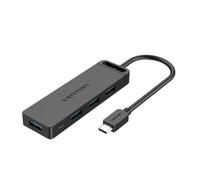 Hub usb tipo-c vention tgkbd/ 4xusb/ 1xmicrousb pd/ 50cm