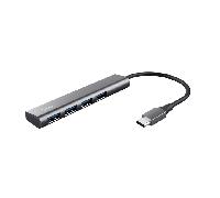 HUB USB TRUST HALYX USB-C A 4XUSB-A 3.2 GEN1 GRIS
