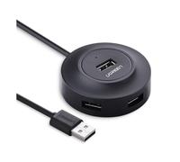 Hub USB Ugreen 4 Puertos USB 2.0 480 Mbps 80cm Compatible OTG Android Negro