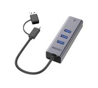 HUB USB Unitek Unitek Hub USB C 4 en 1 Ethernet 3 x USB A 5 Gbps con Adaptador USB A