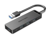 Hub USB Vention 4 puertos 5Gbps modelo CHLBF con carga MicroUSB PD cable 1m