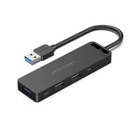 Docking USB 3.0 Vention CHVBB/ 3xUSB/ 1xMicroUSB PD/ 1xLector Tarjetas/ Negro