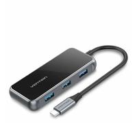 Docking USB Tipo-C Vention TFFHB/ 1xHDMI 4K/ 3xUSB/ 1xRJ45/ 1xUSB Tipo-C PD/ Gris