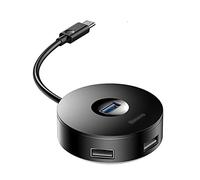Hub USB y concentrador USB C a multiUSB 3.0 divisor USB 3.0 para MacBook Pro Air Laptop Computer 4 puertos USB múltiple tipo C (color: negro-tipo-C)