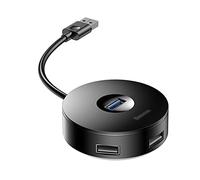 Hub USB y concentrador USB C a multiUSB 3.0 divisor USB 3.0 para MacBook Pro Air Laptop Computer 4 puertos USB múltiple tipo C (color: negro-USB)