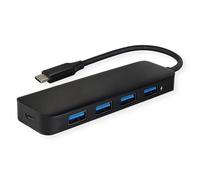Hub Value 5 puertos 5000 Mbit/s USB 3.2 Gen 1 14.99.5039 aluminio negro