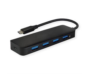 Hub Value 5 puertos 5000 Mbit/s USB 3.2 Gen 1 14.99.5039 aluminio negro