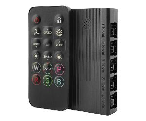 HUB VENTILADOR INTERNO MARS GAMING MFHUB MANDO A DISTANCIA SOPORTA 10 VENTILADORES PWM