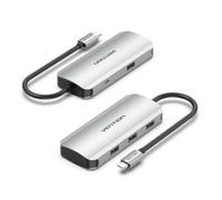 Hub Vention 5 puertos 5000Mbit/s TNAHB aluminio USB-C PD 4xUSB 3.2 Gen 1 + MicroUSB