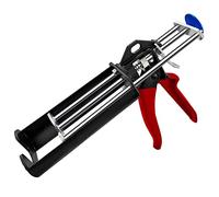 Hubaow Pistola epoxi doble para calafateo de 200 ml / 7.5 fl oz, pistola de calafateo de doble cartucho, manual manual de mano negro para panel adhesivo (relación de mezcla 2:1)