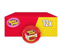 Hubba Bubba, chicles en cinta, fresa, 180 cm, pack de chicles de 12 rollos, tamaño perfecto de chuches, ideal para compartir, como regalo dulce o para tener siempre un buen aliento