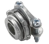 Hubbell-Raco 2661 - Conector exprimible de zinc fundido a presión, no metálico, abrazadera, 3/8", 1/2" Knock-Out (100 unidades)