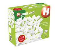 Hubelino #420602 Juego de 60 Bloques de construcción Blancos, compatibles con Grandes Bloques de construcción de Otros Fabricantes, Fabricado en Alemania, Color Blanco