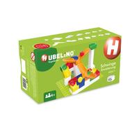 Hubelino Extensión basculante #420411 (46 piezas) para pista de bolas, compatible con grandes bloques de construcción de otros fabricantes, fabricado en Alemania