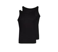 HUBER Camiseta de tirantes - Camiseta interior paquete de 2 negro | XL