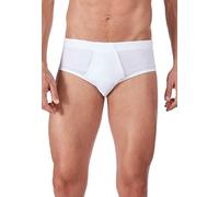 HUBER Duo Line Feinripp Slip mit Eingriff 2er Pack Cierre, Blanco (Weiss 0500), M 2 para Hombre