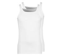 HUBER Herren Achselshirt 2er Pack Camiseta, Blanco (Weiss 0500), L 2 para Hombre