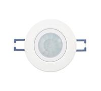 Huber Motion 22 Detector de Movimiento PIR 360° para Interiores I Detector de Movimiento Empotrado con Lente Plana - Apto para LED, Sensor de Movimiento, Apto para Enchufe GU10, tecnología de 3 Hilos