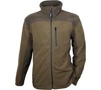 Hubertus Chaqueta de caza de forro polar para hombre, color marrón oliva