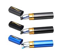 Hubeye 3 pares de gafas de lectura finas con clip tipo pluma, gafas de tubo para hombres y mujeres, antiluz azul, pequeñas, con bisagra de resorte, con estuche portátil 2.00