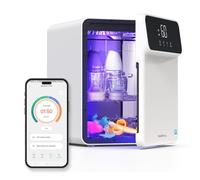 HubiBaby Esterilizador de luz UV 4 en 1 Limpiador y secador LED UVC para biberones Desinfectante multifuncional Control inteligente con aplicación Bluetooth