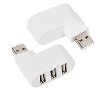 Hubmulti Port Hubusb Hub Rotat USB Hubs Ports USB 2.0 Rotar Divisor Un Cubo para PC Portátiles Portátiles de Tamaño Negro de la Computadora Portátil Ulti el 2 Its y It It 3 Puertos sin Esfuerzo