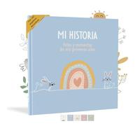 HUBORNS - Libro de recuerdos del bebé desde el nacimiento hasta los 5 años, álbum de fotos y diario para anotar momentos especiales, regalo ideal para padres primerizos y baby shower