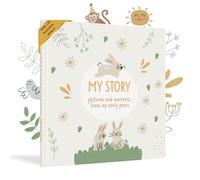 HUBORNS - Libro de recuerdos del bebé desde el nacimiento hasta los 5 años, álbum de fotos y diario para anotar momentos especiales, regalo ideal para padres primerizos y baby shower