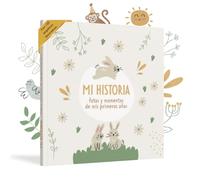 HUBORNS - Libro de recuerdos del bebé desde el nacimiento hasta los 5 años, álbum de fotos y diario para anotar momentos especiales, regalo ideal para padres primerizos y baby shower (Español)