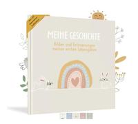 HUBORNS - Libro de recuerdos del bebé desde el nacimiento hasta los 5 años, álbum de fotos y diario para anotar momentos especiales, regalo ideal para padres primerizos y baby shower