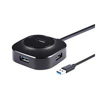 Hubs - Hub USB 3.0, adaptador divisor multiUSB, 4 puertos, velocidad, mini múltiple, 3 Hab USB 3.0, expansor de concentrador USB para PC USB