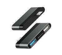 Hubs - Mini concentrador USB 3.0 2.0 tipo C, adaptador divisor multiUSB para portátil/teléfono/PC, concentrador USB de alta velocidad