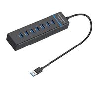 Hubs USB 3.0 de 7 puertos USB 3.0 para uso eficiente en la oficina y el hogar, con indicadores LED, fácil gestión de dispositivos