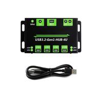 Hubs USB 3.2 Gen1 de 4 puertos con entrada de voltaje amplio y protección de sobrecorriente de puerto individual, entrada de voltaje amplio USB