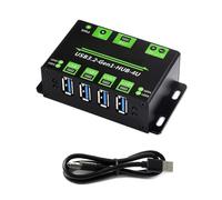 Hubs USB 3.2 Gen1 de 4 puertos con entrada de voltaje amplio y protección de sobrecorriente de puerto individual