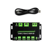 Hubs USB 3.2 Gen1 de 4 puertos con entrada de voltaje amplio y protección de sobrecorriente de puerto individual