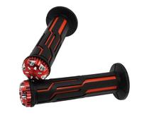 HUBXHEIY Puños de Manillar de Embrague de Freno de 22 mm y 24 mm for Motocicleta, 1 par, a Prueba de Golpes, universales, for EXC CRF(Red)