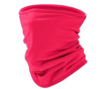 Huccik Braga de Cuello Infantil de Forro Polar - Pasamontañas Invierno Niño & Niña, Mascarilla Cervical Transpirable y Antiviento para Esquí, Ciclismo, Running (Rosa, One Size)