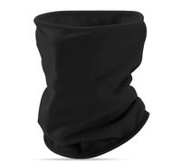 Huccik Braga de Cuello Multifuncional para Hombre Mujer - Braga Térmica Polar para Moto, Running, Esquí - Pasamontañas Transpirable Antiviento - Neck Warmer Tubular (Negro, One Size)