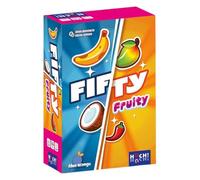 HUCH!, Fifty Fruity, Juego Familiar con Divertido Mecanismo de Farol, Juego de Cartas con Reglas Simples, Ideal para Viajes, para 2 - 6 Jugadores a Partir de 8 años