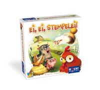 HUCH! Huevo, Huevo, Sello, Juego de niños, a Partir de 6 años, para 2 a 5 Jugadores, Juego de Dados, con 6 Sellos de Animales de Colores