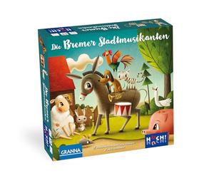 HUCH! Los músicos de Bremen Stadtmusikanten | Juego de niños con Gran Material | Juegos de Cuentos de Hadas | Se Requiere Sentido de proporción | Juego Familiar | Colecciona tu Orquesta de Animales |