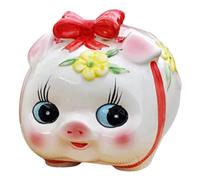 Hucha Alcancía,Guador Cerdito Cerámica Alcancía para Niños Cerdito Pizarra para Regalo Decoración Hogar en Habitación Hucha Caja Fuerte para Niños y Adultos Regalo de Cumpleaños